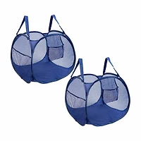 Smart Design Pop-up Pyramid Hamper Basket, Set of 2