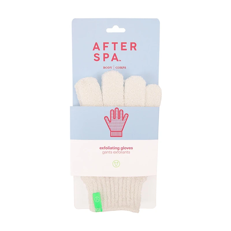 Afterspa Exfoliating Gloves, White