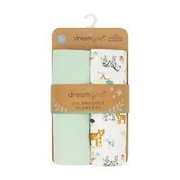DreamGro Swaddle Blankets, 2 pcs