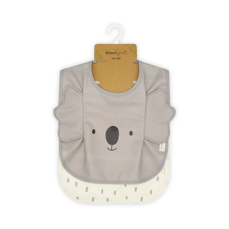 Dreamgro Bib, 2 ct, Assorted