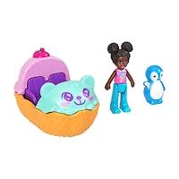 Mattel Polly Pocket with Car and Pet Animal Set, Assorted