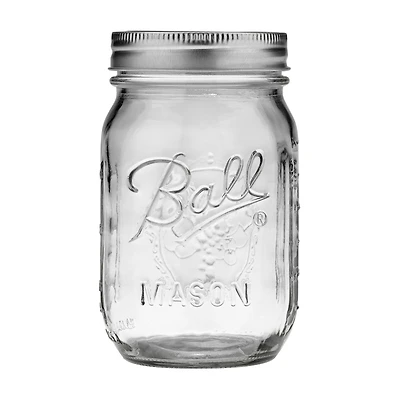 Ball Mason Jars with Lids, 16 oz, 8 pk