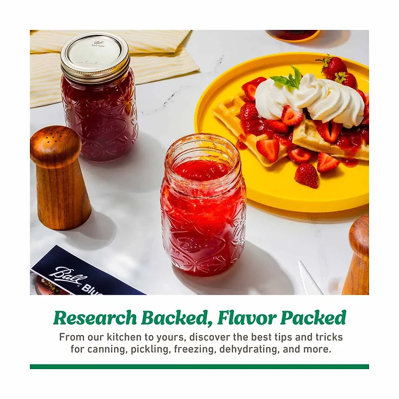 Ball Mason Jars with Lids, 32 oz, 8 pk
