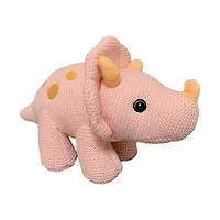 Knitted Dino Plush Toy, 8.5 in, Assorted