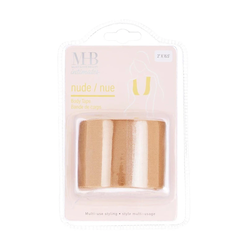 Must Have Beauty Intimates Body Tape, Nude, 2 in x 16.5 ft