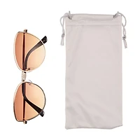 Eye-d-ology Sunglasses, Gold Frame with Brown Lens