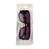 Eye-d-ology Sunglasses, Black Frame with Square Lens