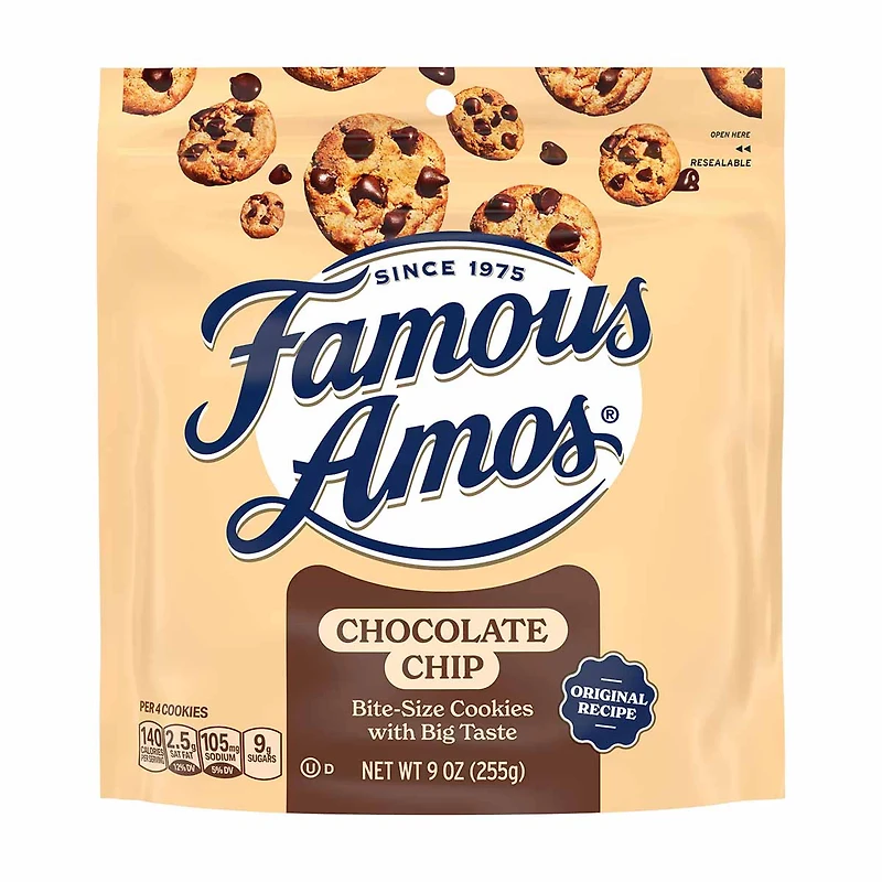 Famous Amos Chocolate Chip Cookies, 9 oz