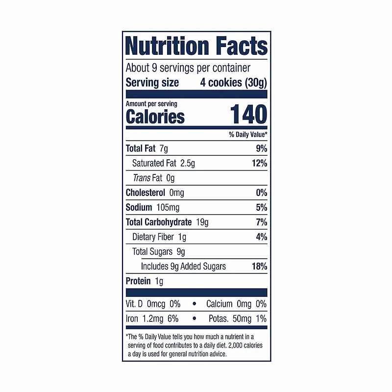 Famous Amos Chocolate Chip Cookies, 9 oz
