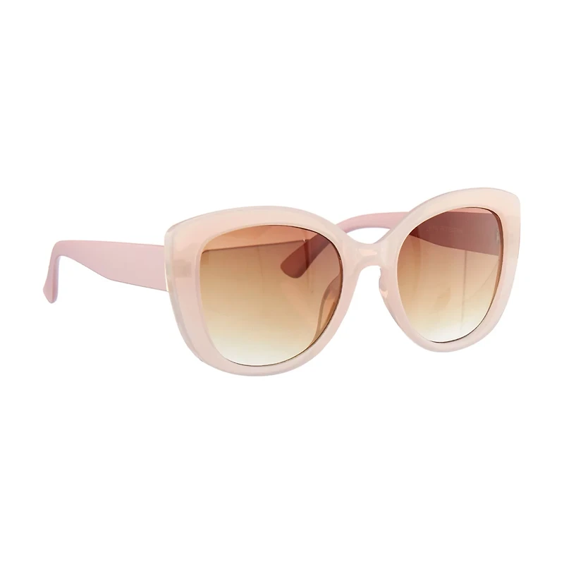Eye-d-ology Sunglasses, Pink Frame with Brown Lens