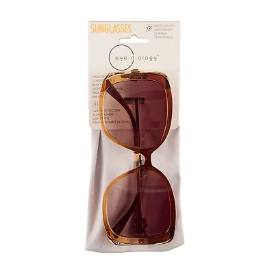 Eye-d-ology Sunglasses, Gold Oversized Frame