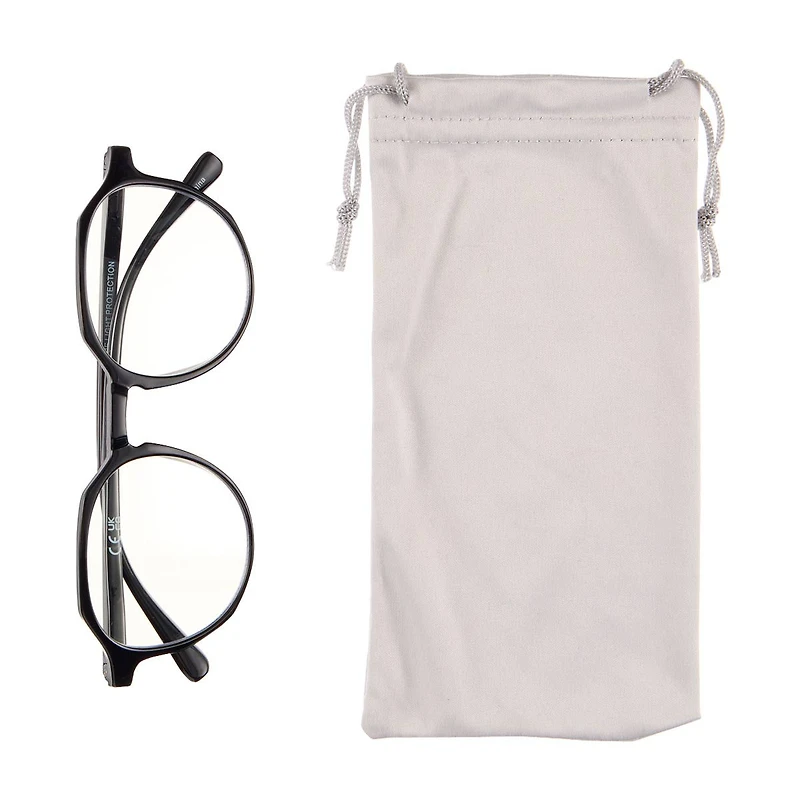 Eye-d-ology Blue Light Glasses, Thin Black Frame