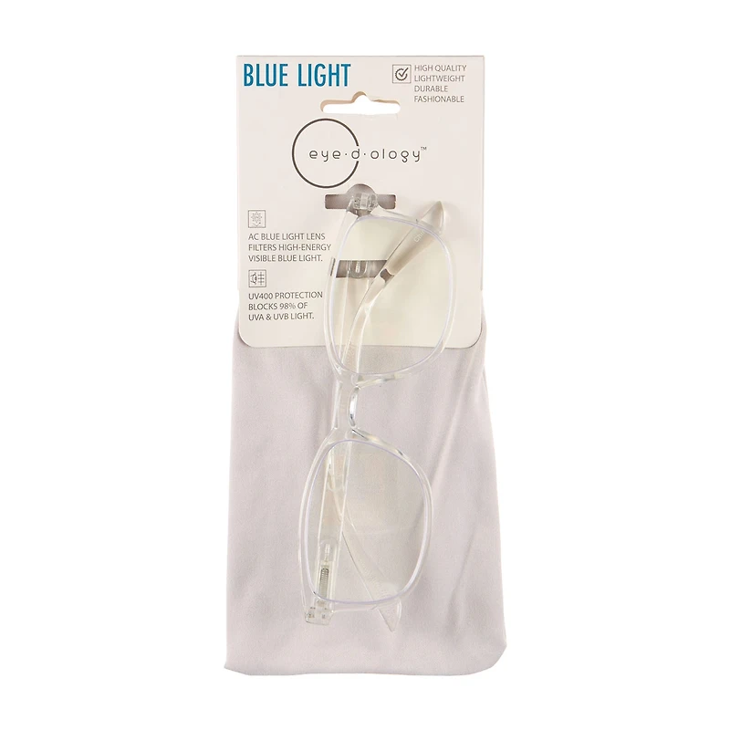 Eye-d-ology Blue Light Glasses, Clear Frame