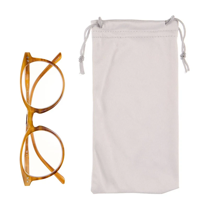 Eye-d-ology Blue Light Glasses, Wood Frame