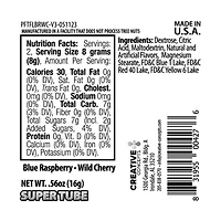 Pucker Powder Candies Tube, Blue Raspberry & Wild Cherry, 0.56 oz