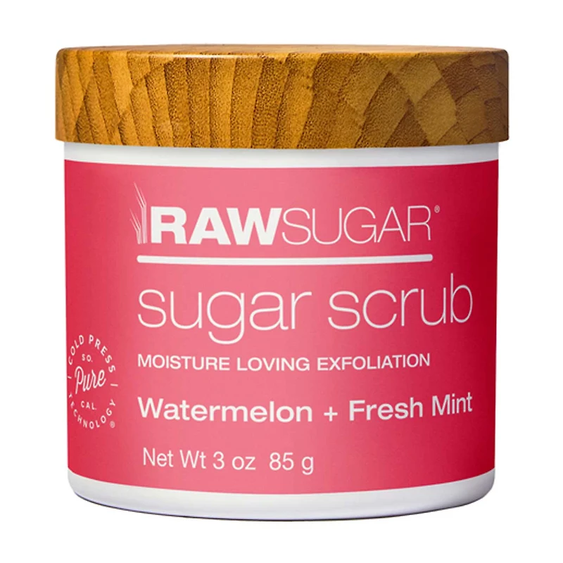 Raw Sugar Moisture Loving Sugar Scrub 3 oz - Watermelon + Fresh Mint
