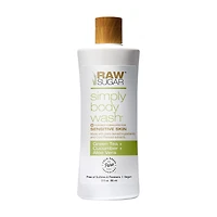 Raw Sugar Sensitive Skin Body Wash 3 oz - Green Tea + Cucumber+ Aloe Vera