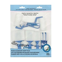 Crafter's Choice Foam Accessory Craft Pack, 22 ct