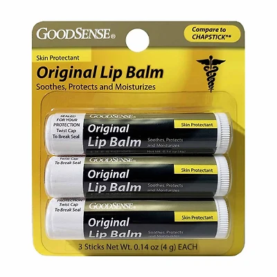 GoodSense Original Lip Balm 3-Pack