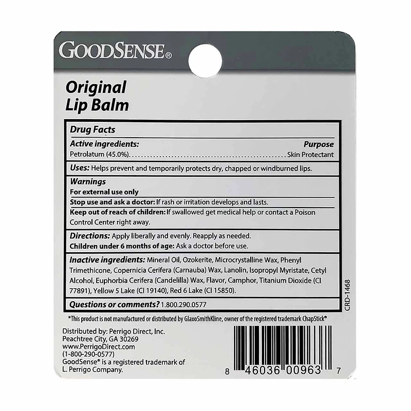 GoodSense Original Lip Balm 3-Pack