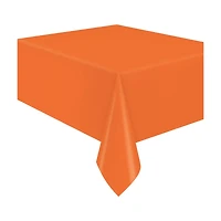 321 Party! Plastic Tablecovers, Orange, 3 ct