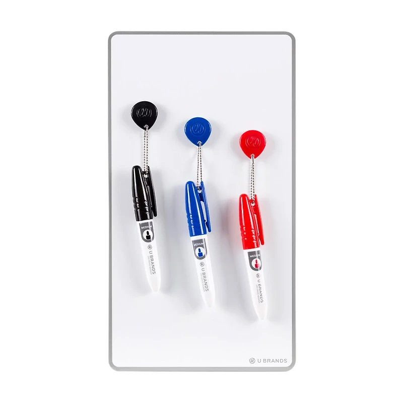 U Brands Magnetic Dry Erase Board Value Pack, 6 in x 11 in