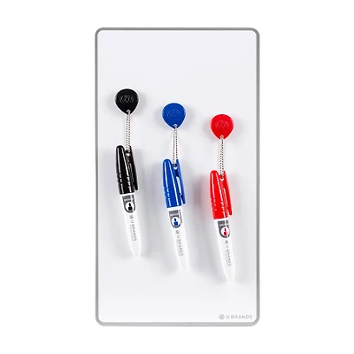 U Brands Magnetic Dry Erase Board Value Pack, 6 in x 11 in