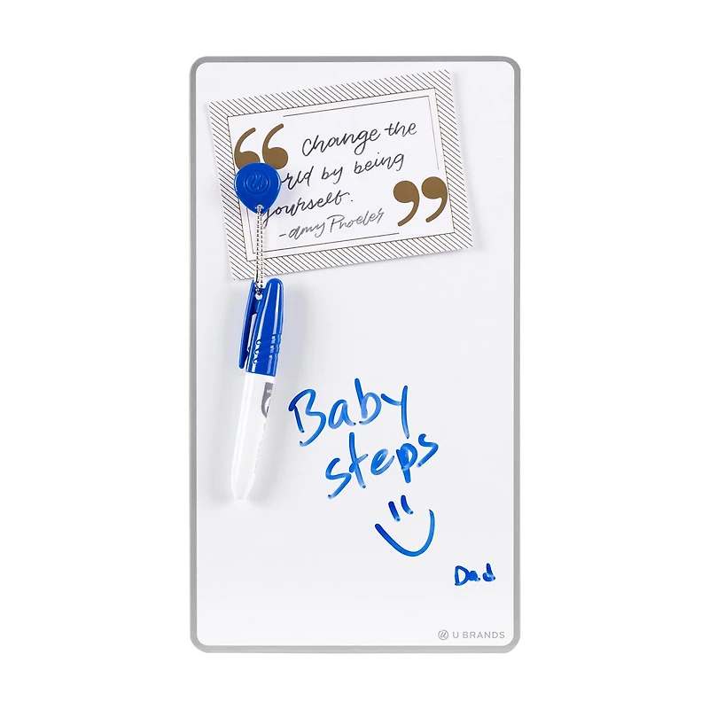 U Brands Magnetic Dry Erase Board Value Pack, 6 in x 11 in