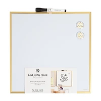 U Brands Magnetic Dry Erase Board, 14 in x 14 in