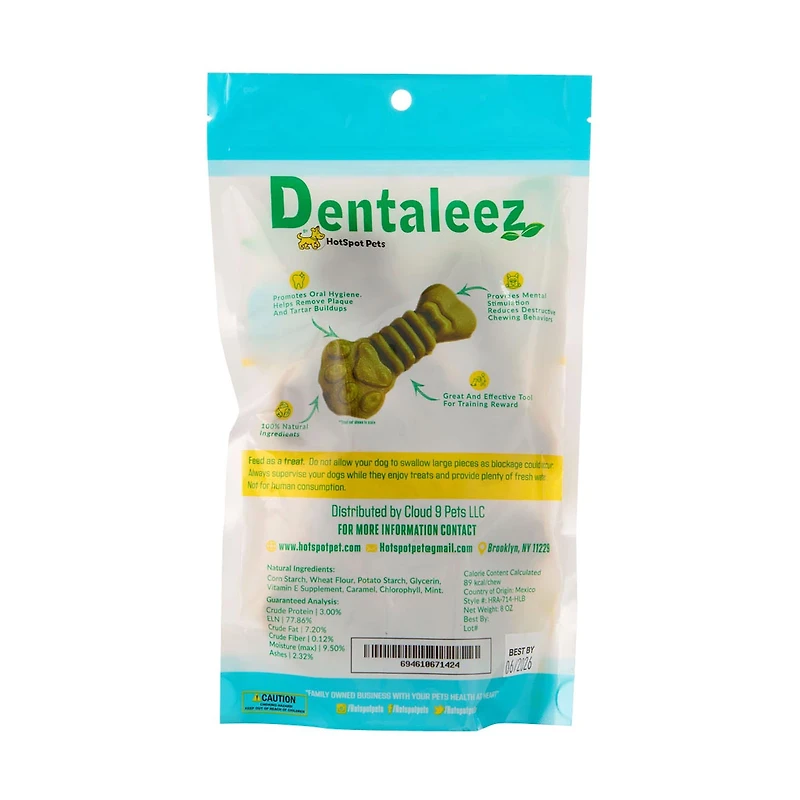 HotSpot Pets Dentaleez Dental Treats, Mint Flavored