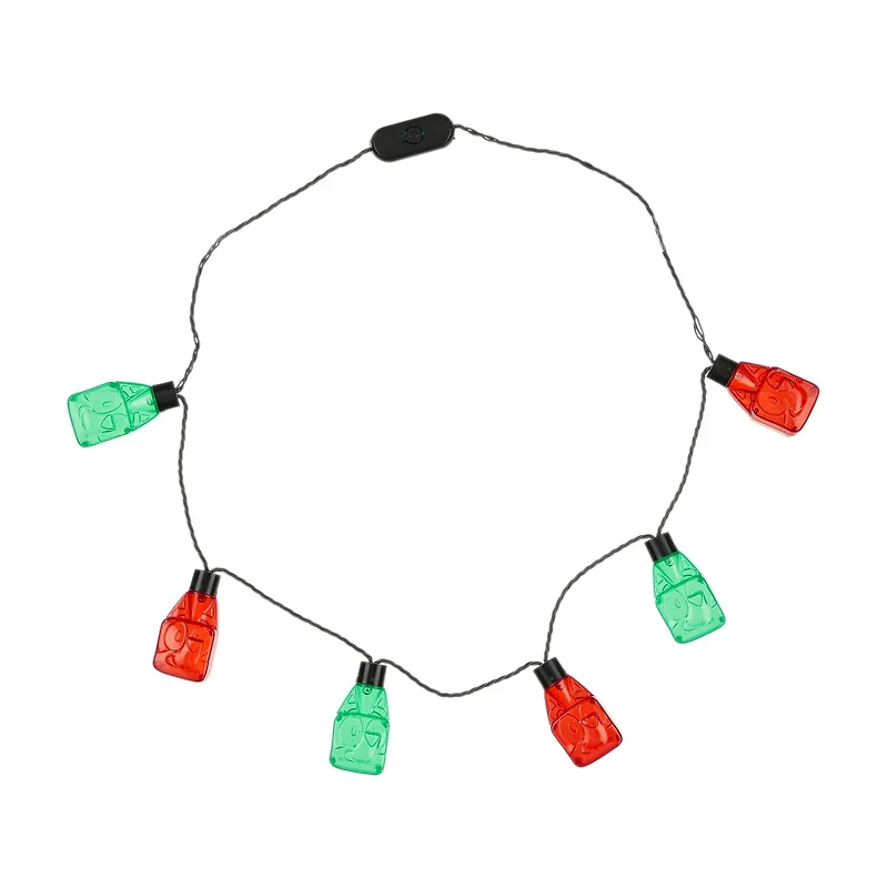 Character Light-Up Christmas Necklace, Assorted