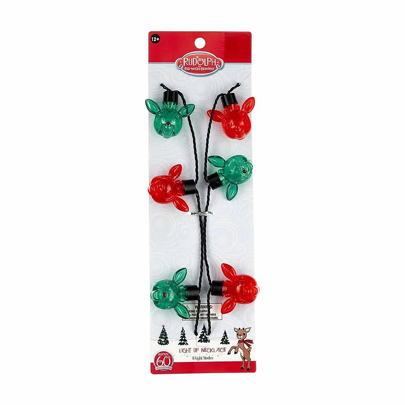 Character Light-Up Christmas Necklace, Assorted