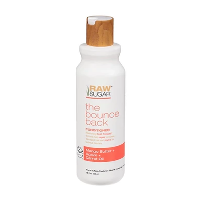 Raw Sugar The Bounce Back Conditioner, Mango Butter + Agave + Carrot Oil, 18 fl oz