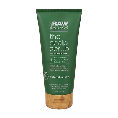 Raw Sugar The Scalp Scrub Micro Polish Hair Treatment, Eucalyptus + Aloe, 5 oz
