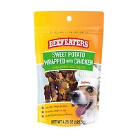 Beefeaters Oven-Baked Dog Treats, Sweet Potato Wrapped with Chicken, 4.25 oz