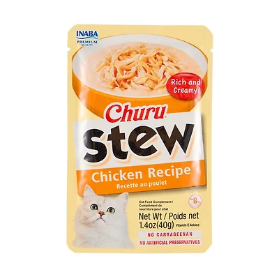 Inaba Churu Stew Cat Treats, Chicken Recipe, 4 ct