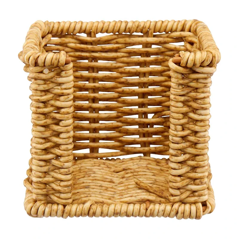 Rattan Sticky Note Organizer