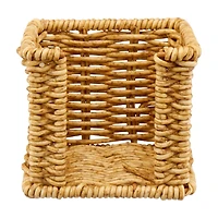 Rattan Sticky Note Organizer