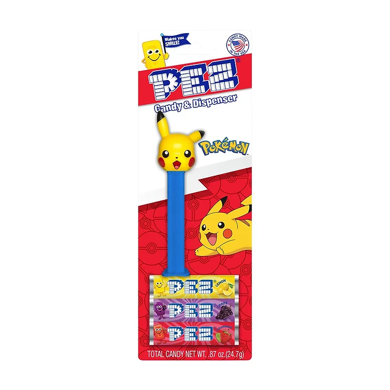 PEZ Pokémon Candy & Dispenser, 0.87 oz