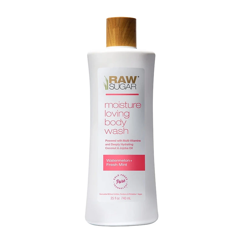 Raw Sugar Body Wash, Watermelon + Fresh Mint