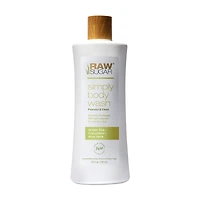 Raw Sugar Body Wash, Green Tea + Cucumber + Aloe Vera, 25 fl oz