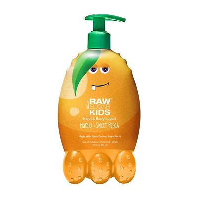 Raw Sugar Kids Hand & Body Lotion, Mango + Sweet Peach, 12 fl oz