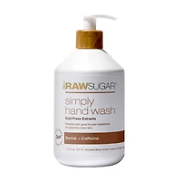 Raw Sugar Simply Hand Soap, Santal + Caffeine, 16.9 fl oz