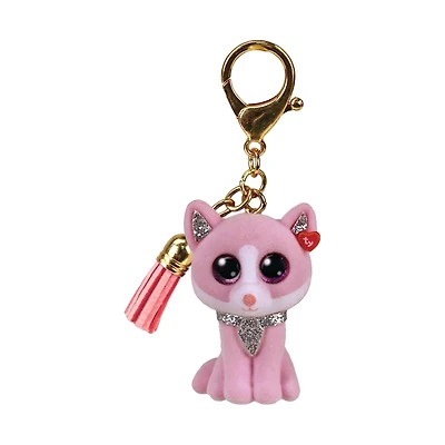 Ty Heather Cat Resin Clip with Tassel, 4 in