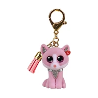 Ty Heather Cat Resin Clip with Tassel, 4 in