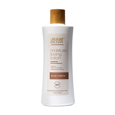Raw Sugar Moisture Loving Body Lotion, Firming Santal + Caffeine, 16 fl oz