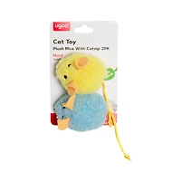 Ugoo Plush Mice Cat Toy with Catnip, 2 ct