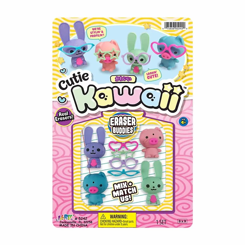 Ja-ru Kawaii Eraser Buddies