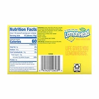 Lemonhead Hard Lemon Candy, Theater Box, 5 oz