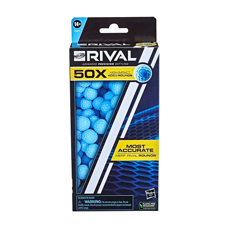 Nerf Rival High-Impact Accu-Round Refill, 50 ct
